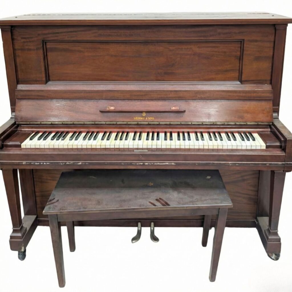 The Steinway in its current, original condition