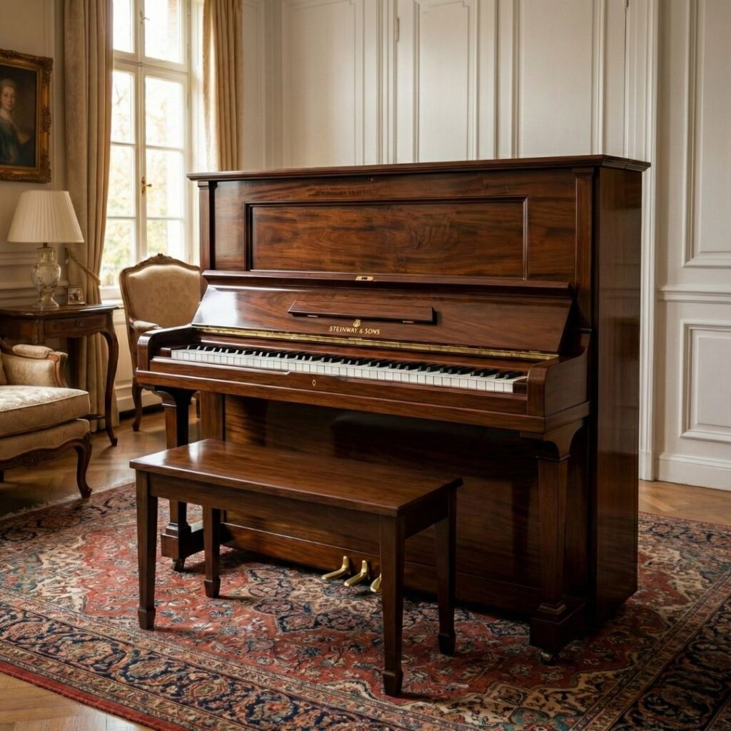 Visualization of the 1916 Steinway & Sons upright once fully restored
